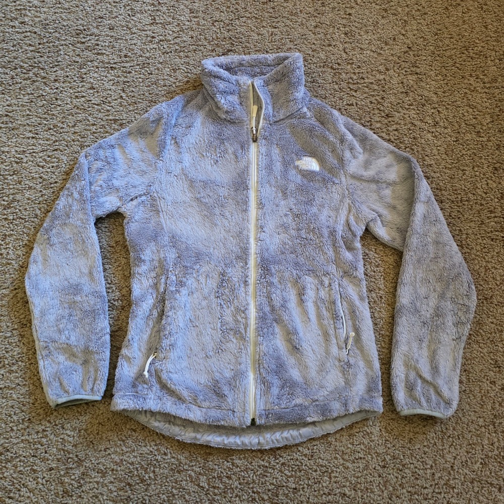 The North Face Osito Fleece Jacket Womens Small Gray Full Zip Plush